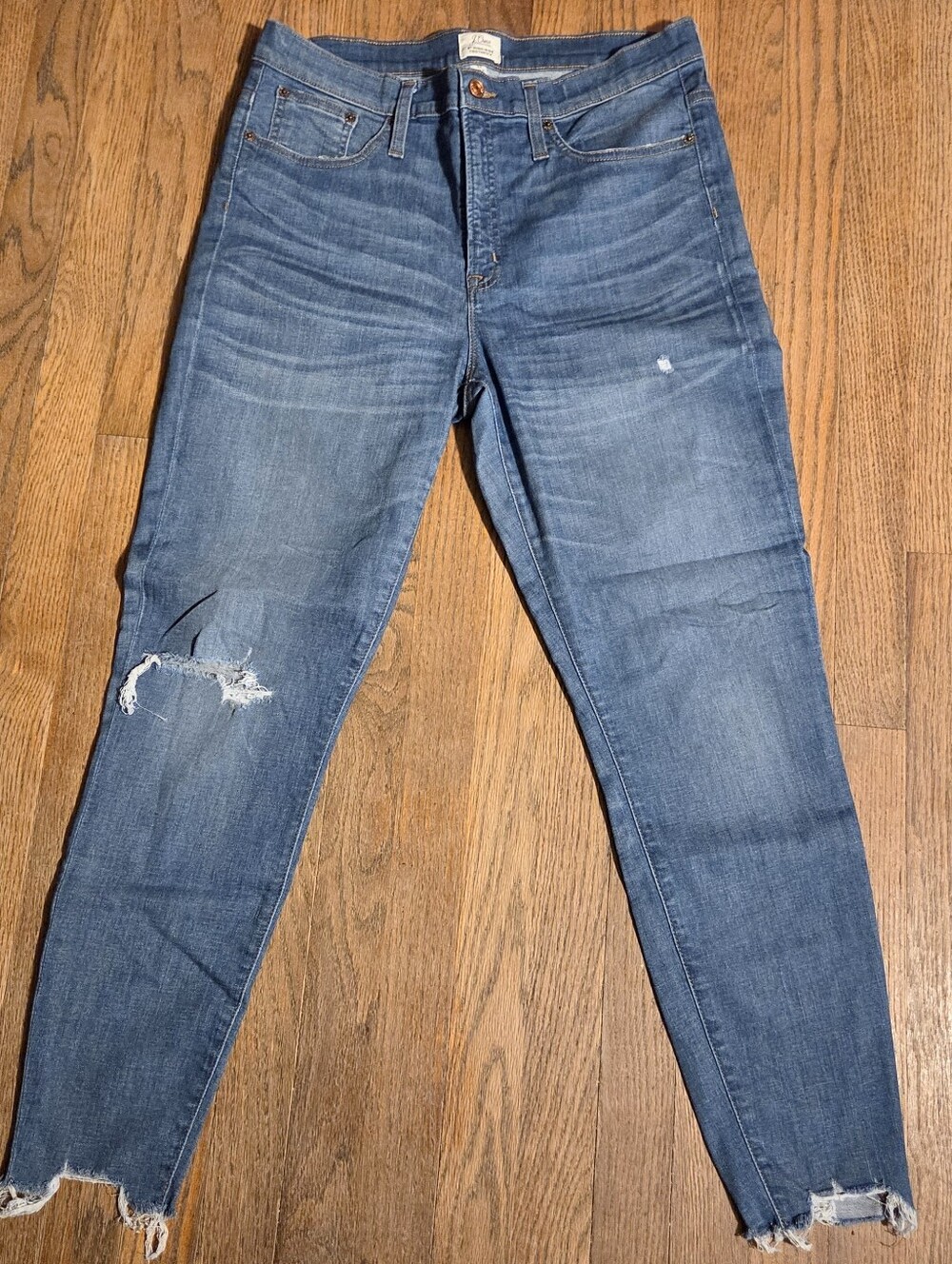 J.Crew 9" Hi Rise Toothpick Jeans. Sz. 32